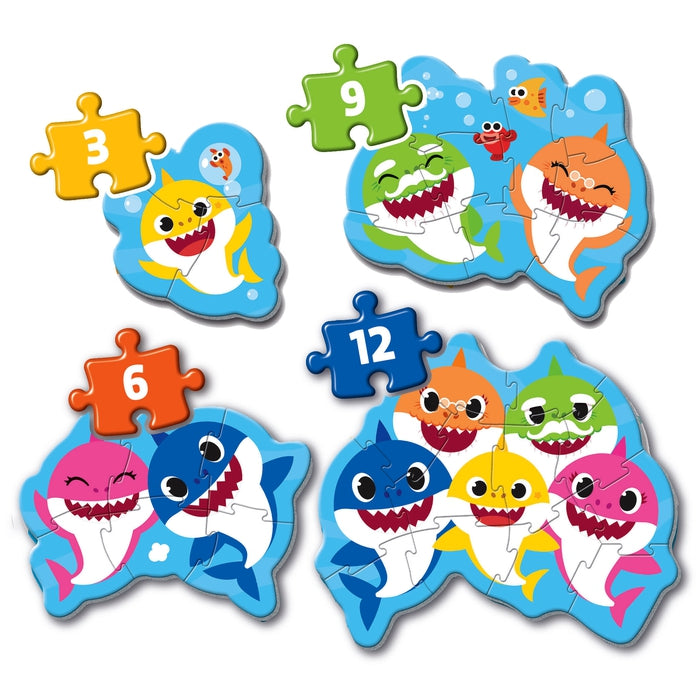 Baby Shark - 1x3 + 1x6 + 1x9 + 1x12 pieces