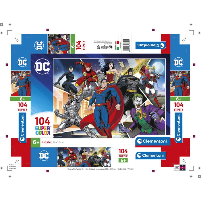 Dc Comics Justice League - 104 pieces