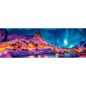 Colourful night over Lofoten Islands - 1000 pieces