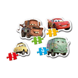 Disney Cars - 1x3 + 1x6 + 1x9 + 1x12 pieces