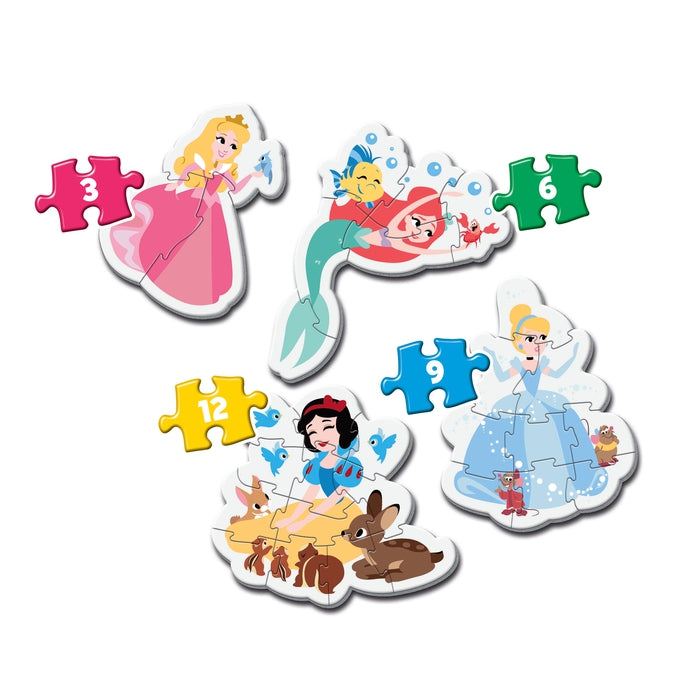 Disney Princess - 1x3 + 1x6 + 1x9 + 1x12 pieces